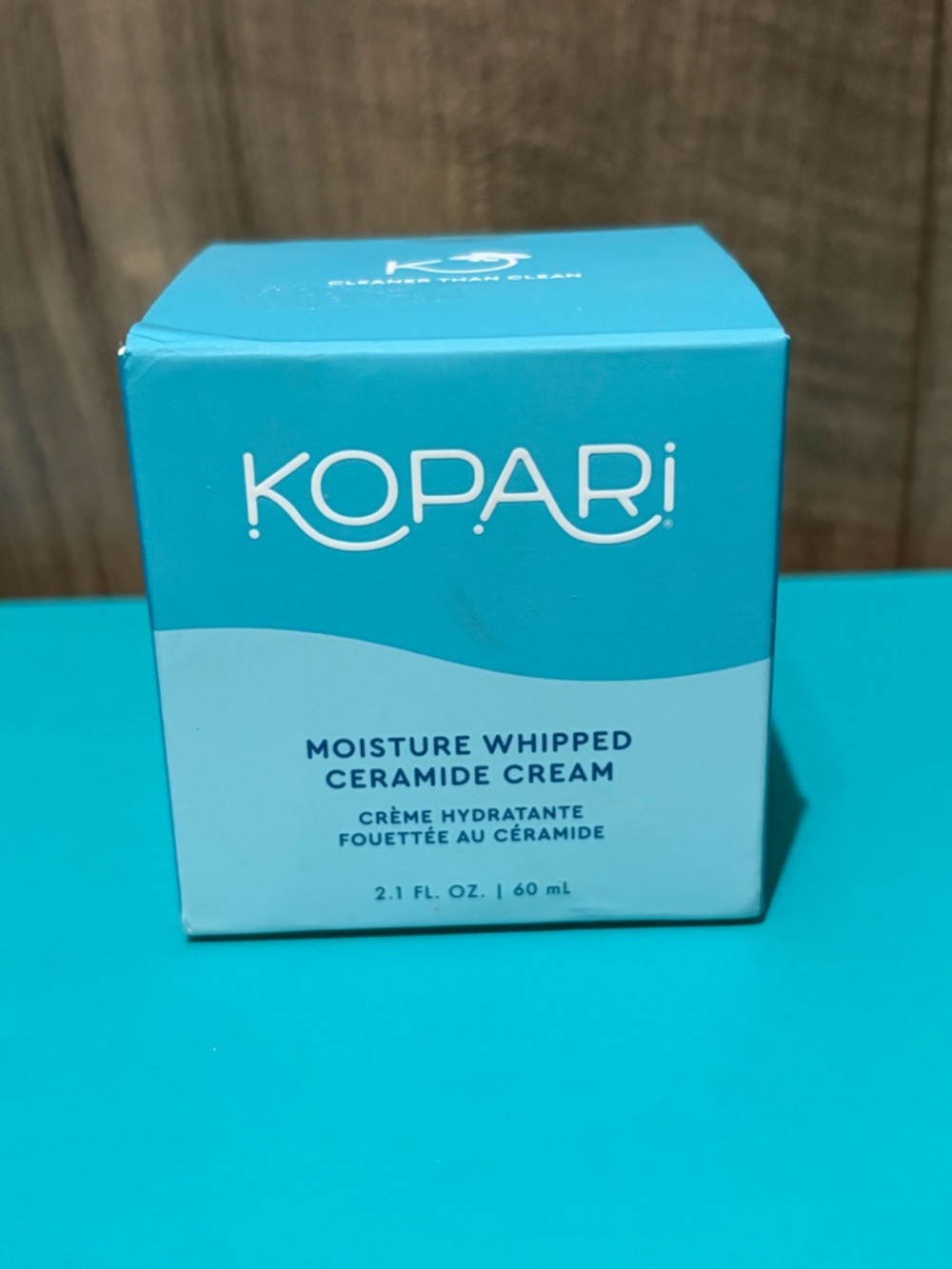 Kopari Hydrating Moisture Whipped Ceramide Cream - Turquoise Packaging